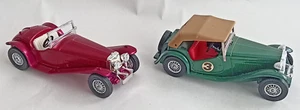 Matchbox,Models Of Yesteryear,1934 Riley M.P.H, Burgundy,1945 MG T.C Green (no3) - Picture 1 of 4