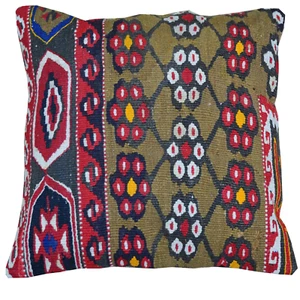 Funda de almohada Kilim tejida a mano de 16"" x 16"" Brpal-273 - Imagen 1 de 1