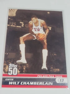 WILT CHAMBERLAIN 2008 Topps 50 Inserto #45 di 50. 76ers - Foto 1 di 1