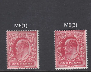 Timbro singolo M6(3) 1d rosso rosa intenso NON MONTATO MINT/MNH - Foto 1 di 2