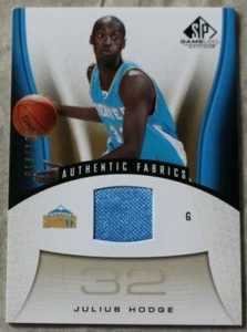 2006 - 07 SP Game Used Julius Hodge Denver Nuggets Swatch #121 014/100 - Picture 1 of 2