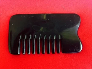 3.6" STURDY POCKET SIZED WIDE BLUNT TOOTHED MASSAGE OX HORN COMB - Picture 1 of 1