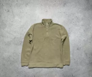 Yves Saint Laurent Fleece Sweatshirt 1/4 Zip Big Logo YSL - Picture 1 of 10