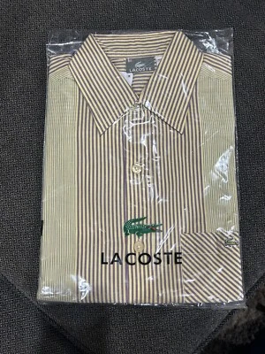 Camisa de vestir Lacoste manga corta con botones para hombre con bolsillo talla 38 ¡NUEVA CON ETIQUETAS! Foto 1 de 3