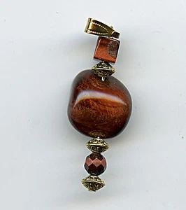 ROTER JASPIS Nugget Edelstein Anhänger 2." lang mit Bügel x 0,75" breit 52216E - Bild 1 von 1