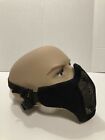 Tactical Airsoft Half Face Mask CS Paintball Steel Mesh Mask Military Black