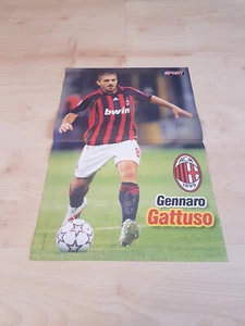 Poster Gennaro Gattuso AC Milan Mailand - Fernando Morientes FC Valencia - Bild 1 von 2