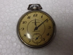 New Haven Compensated Vintage Mechanical Wind Up Pocket Watch - Picture 1 of 8