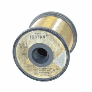 0.08 mm LOT=5m ISOTAN (CONSTANTAN) RESISTANCE WIRE 101 Ohm/m (30.785 Ohm/ft) - Picture 1 of 1