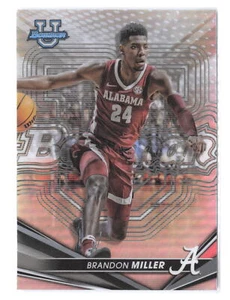 2022-23 Bowman University Best #10 Brandon Miller Refractor RC Alabama - Picture 1 of 2