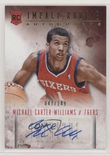 2013-14 Panini Intrigue Impact /149 Michael Carter-Williams #4 Rookie Auto RC
