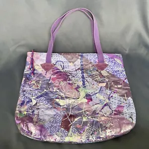 Vintage Northern Brights Avantgarde Konfetti recycelt Müll Kunst Schultertasche Beuteltasche - Bild 1 von 18