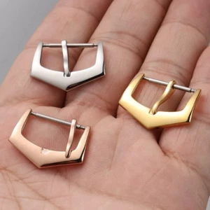 16mm 18mm Steel Band Strap Spring Bar Pin Buckle For PP Watch Band Strap - Picture 1 of 12