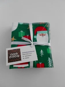 Handmade Reusable Christmas Paperless un Paper Towels - Set of 6 - Bild 1 von 6