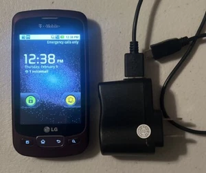 LG Purple P509 Smart Phone T-Mobile Black 3.15MP Bluetooth 3.2" Touch Screen - Picture 1 of 3