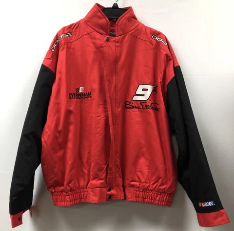 Vintage Competitors View Men Bill Elliott Dodge Full Zip NASCAR Racing Jacket XL Cover
