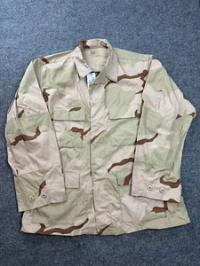 Cappotto da combattimento modello mimetico deserto ripstop abbigliamento americano grande regolare NUOVO - Foto 1 di 13