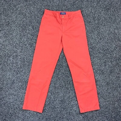 Polo Ralph Lauren Chino Pants Boys Red Flat Front Preppy Pony Pants Size 14 - Image 1 of 4