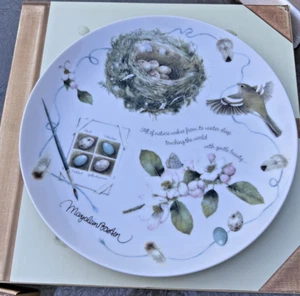 Sello Marjolein Bastin Construyendo un Plato Nido 10” Estaciones de la Naturaleza Aves Arte - Imagen 1 de 10