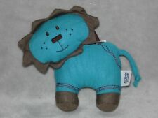 MAMAS AND PAPAS LION SOFT TOY GREEN CHIME RATTLE BLUE COMFORTER DOUDOU