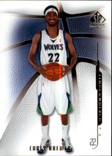 2008-09 SP Authentic Minnesota Timberwolves Basketball Card #8 Corey Brewer