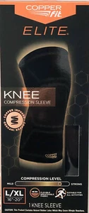 1 Pack Copper Fit Elite Compression Knee Sleeve Size L/XL 16"-20" Unisex New - Picture 1 of 2