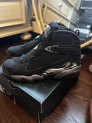 Air Jordan 8 Retro 2015 Cromo Talla 8.5 -100% Auténtico Nuevo Foto 1 de 4