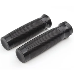 Par de empuñaduras negras de manillar de motocicleta de 1" 25 mm para Harley Electra Glide Road - Imagen 1 de 6