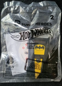 2016 MCDONALD'S HAPPY MEAL TOY- SUPER HEROES #2 HOTWHEELS BATMAN CAR-NIP - Picture 1 of 1