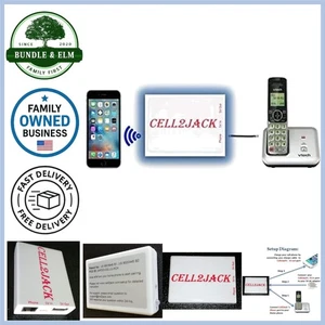 Cell2jack - Cellphone to Home Phone Adapter - Make and Receive Cell Phone Call - Foto 1 di 11