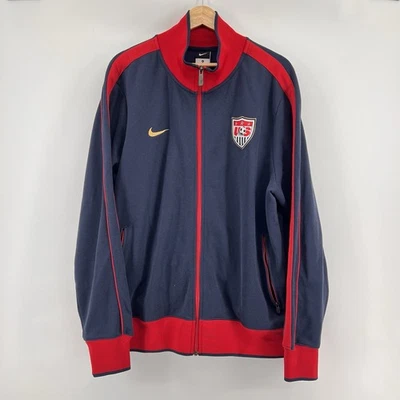 Chaqueta Nike N98 USMNT Talla XL Rojo Azul Dorado Equipo EE. UU. Fútbol Pista 414295-451 Foto 1 de 4