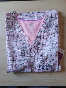 Healing Hands Loving My Skin Animal Damen 3 Taschen STRETCH V-Ausschnitt Druck Peeling - Bild 1 von 4