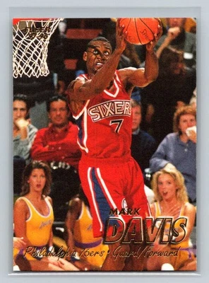 Tarjeta de baloncesto Fleer #87 Mark Davis Philadelphia 76ers 1997-98 Foto 1 de 2