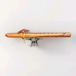 Flauta de águila de madera de cedro nativo americano hecha a mano F# por Navajo Jonah Thompson - Imagen 1 de 6