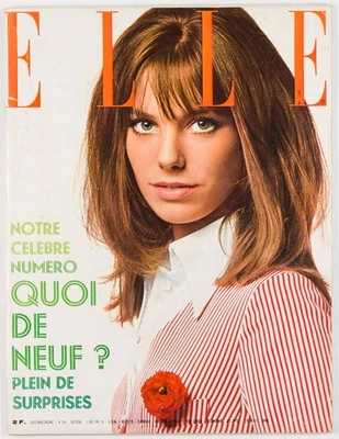 Jane Birkin DAVID BAILEY Mexico Olympics ELLE MAGAZINE August 1968 France TINTIN - Image 1 of 4