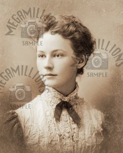 1890's Vintage PHOTO antique Portrait of Beautiful WOMAN  - 406 - Picture 1 of 2