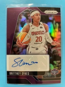 Brittney Sykes – 2024 Prizm WNBA “Signatures” #SG-BS Purple parallel /49 - Picture 1 of 2