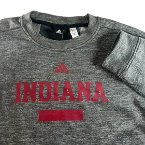 Adidas Indiana University Hoosiers Crewenck Herren Medium grau Fleece Basketball - Bild 1 von 11