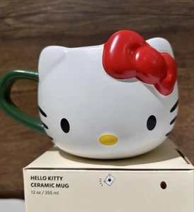 Tasse tête céramique Hello Kitty x Starbucks 355 ml 12 oz 50e anniversaire F/S Nouveau Japon - Photo 1/4