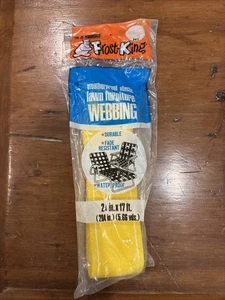 Yellow PW17 Vintage Frost King Lawn Furniture Webbing New Unopened 2 1/4" x 17’ - Picture 1 of 3