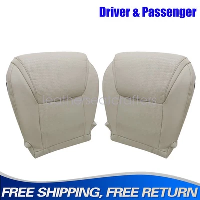 New For 08-15 Lexus Lx570 Both Side Bottom Perforated Leather Seat Covers Tan - Image 1 of 4