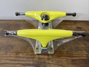 Tensor Skateboard Trucks Safety Yellow/Raw 5.25 (8 Inch Wide) ~ Brand New - Picture 1 of 3