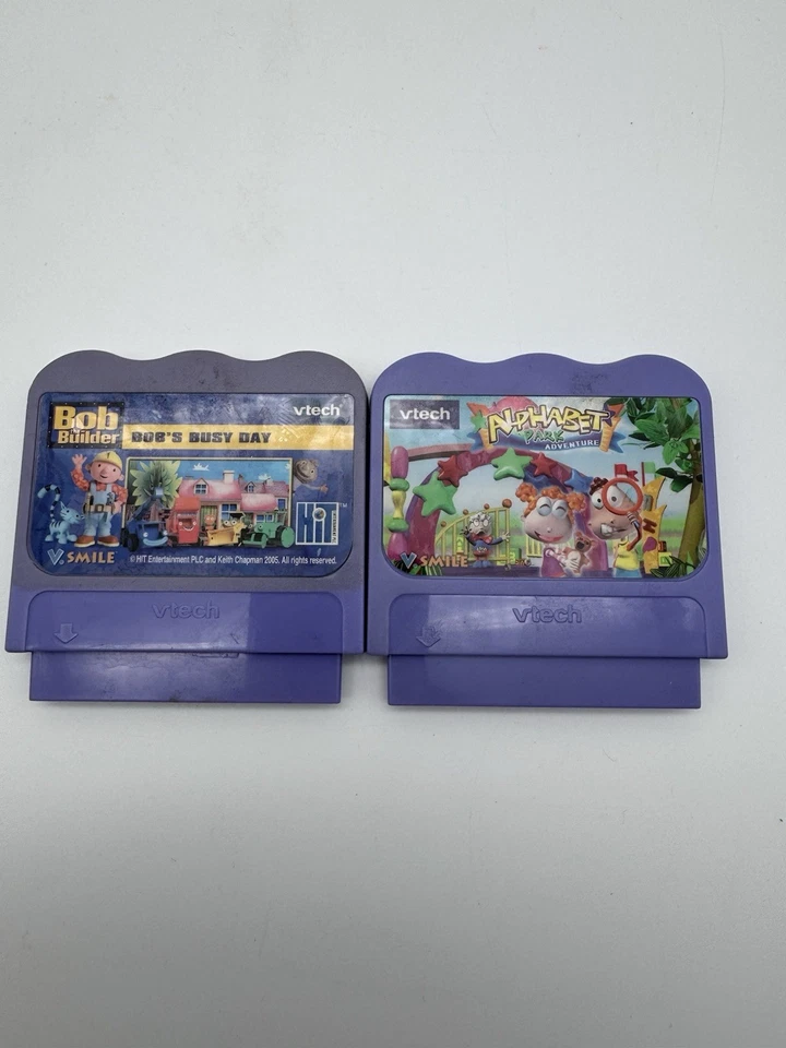 VTech V.Smile Bob The Builder Bob's Busy Day Alphabet Park Cartridges - Image 1 of 2