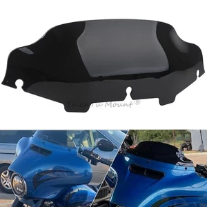 Black 6" Wave Windshield Windscreen for Harley Touring Electra Glide FLHT 1996 - Picture 1 of 20
