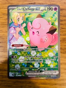 NM! Lillie's Clefairy Ex (184/159) Journey Together SIR Rare Pokemon Card! - Picture 1 of 4