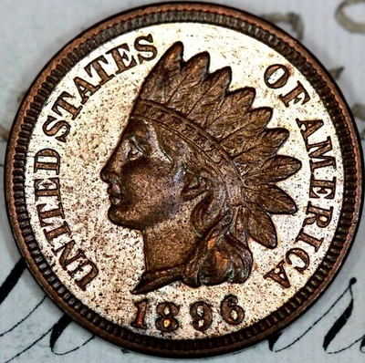 1896 PRISTINE++ GEM PROOF INDIAN HEAD PENNY DC192 FROM MATTHEWS HOARD - Image 1 of 3