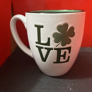 2019 Love 4 Leaf Clover St. Patrick Irish  Coffee Mug Cup  16 oz - Picture 1 of 5
