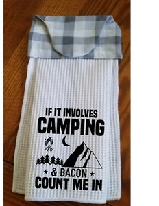 Küchengeschirrtuch zum Aufhängen mit Schnappverschluss Camping Speck Handarbeit - Bild 1 von 1