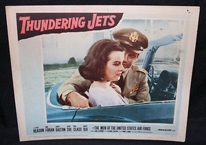 Thundering Jets Lobby Card - Rex Reason (C-4 / C-5) 1958
