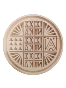 TRADITIONAL GREEK ORTHODOX OAK WOODEN PROSPHORA SEAL HOLY BREAD LITURGY STAMP - Picture 1 of 7